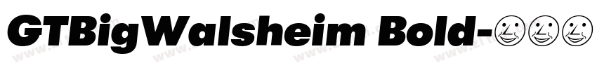 GTBigWalsheim Bold字体转换
